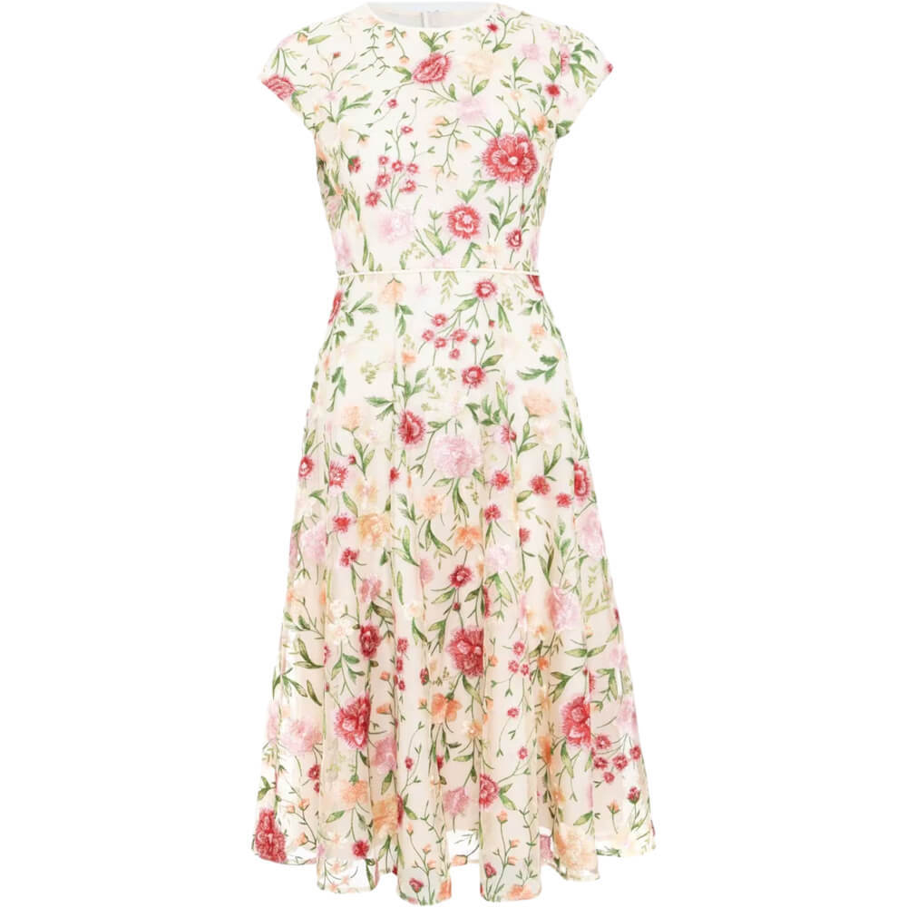 Hobbs Tia Embroidered Dress